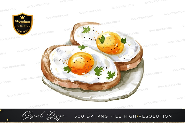 Sunny side up eggs on toast