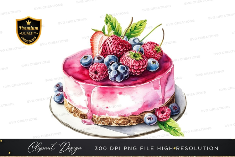 Delicious berry cake