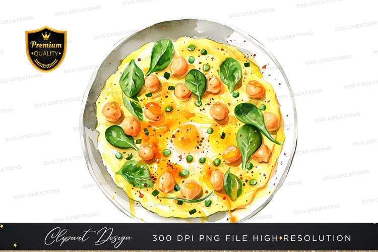Delicious chickpea omelette