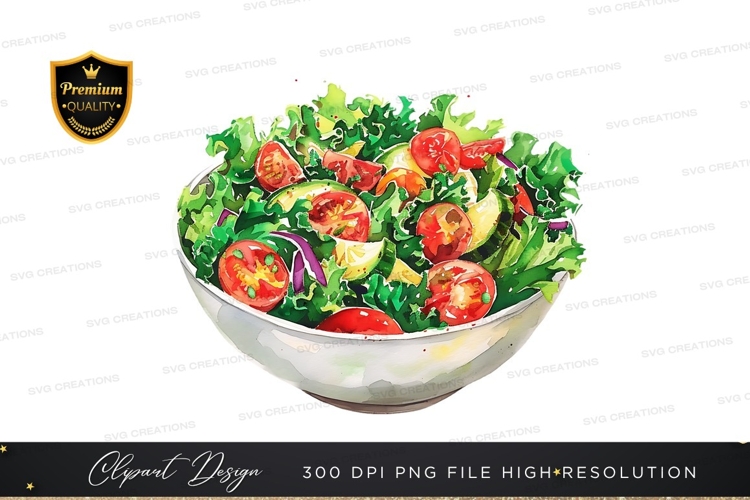 Fresh salad clipart png