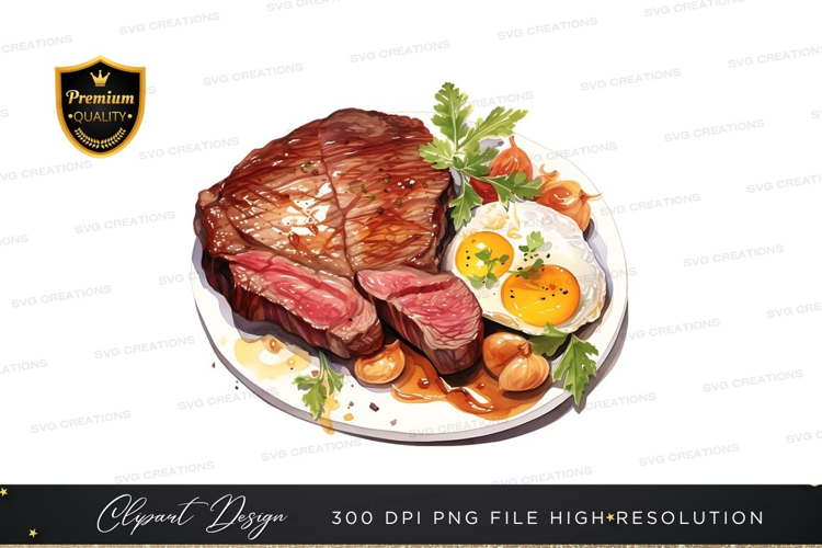 Steak and eggs breakfast