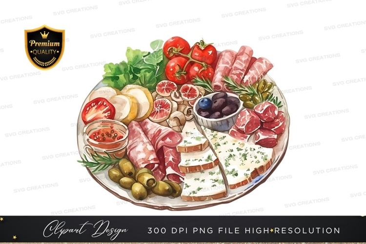 Delicious charcuterie board