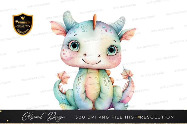 Cute Dragon Clipart Image 12
