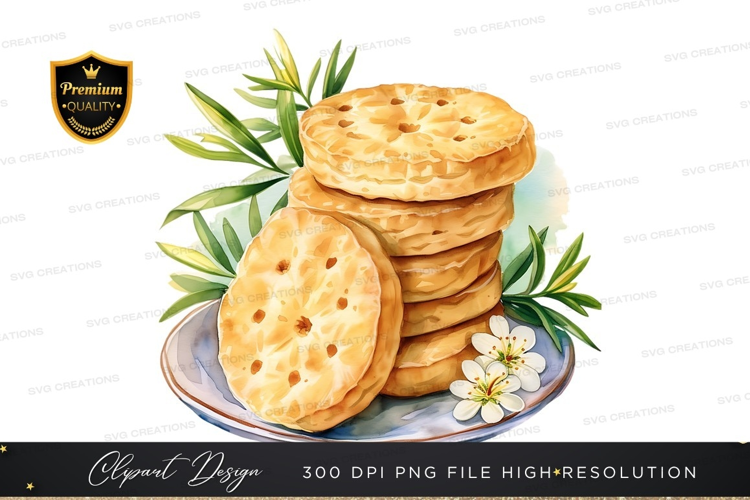 Stack of crackers with herbs