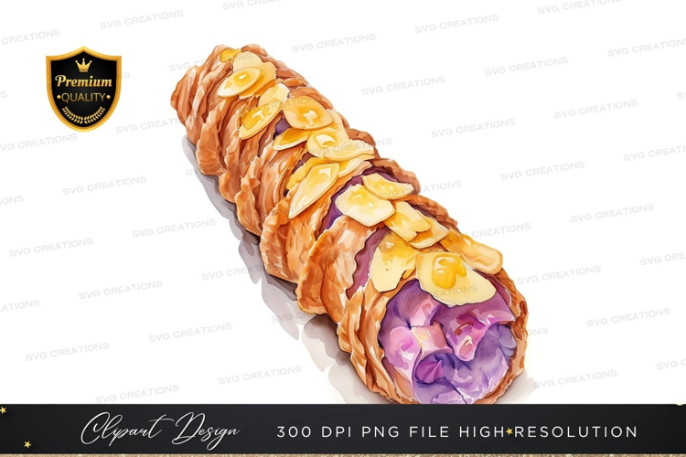 Delicious pastry with almonds