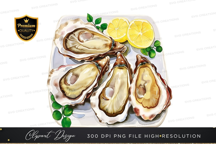 Fresh oysters with lemon