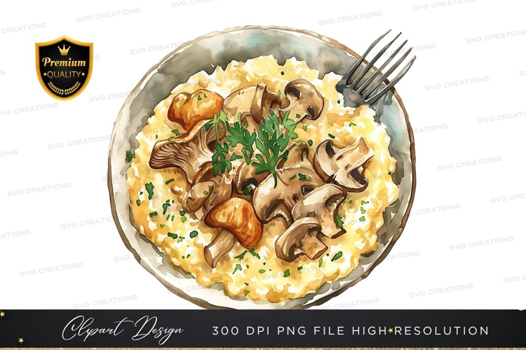 Creamy mushroom risotto