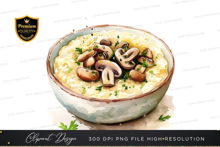Creamy mushroom risotto