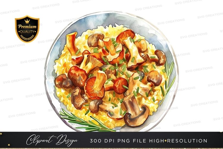 Delicious mushroom risotto example image 1