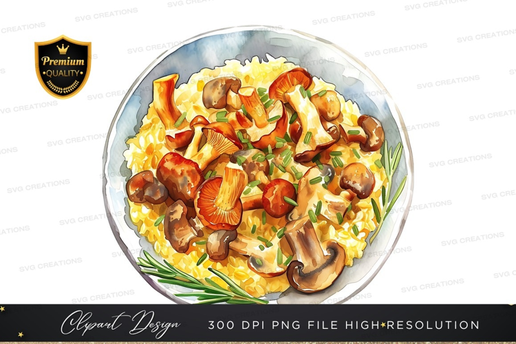 Delicious mushroom risotto