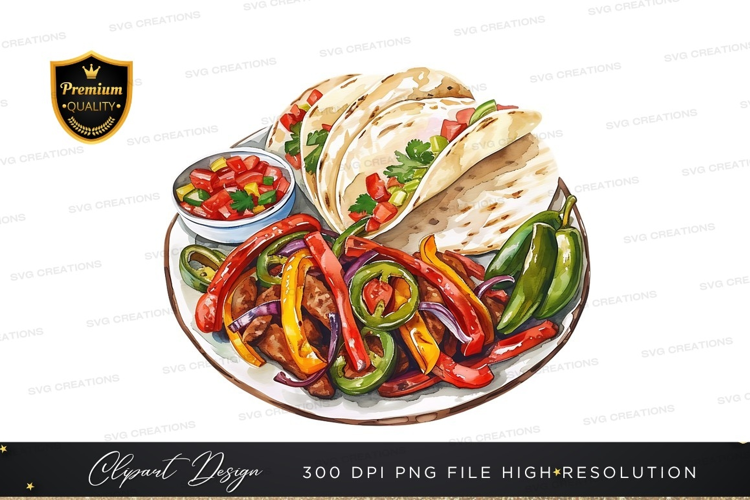 Delicious fajita platter
