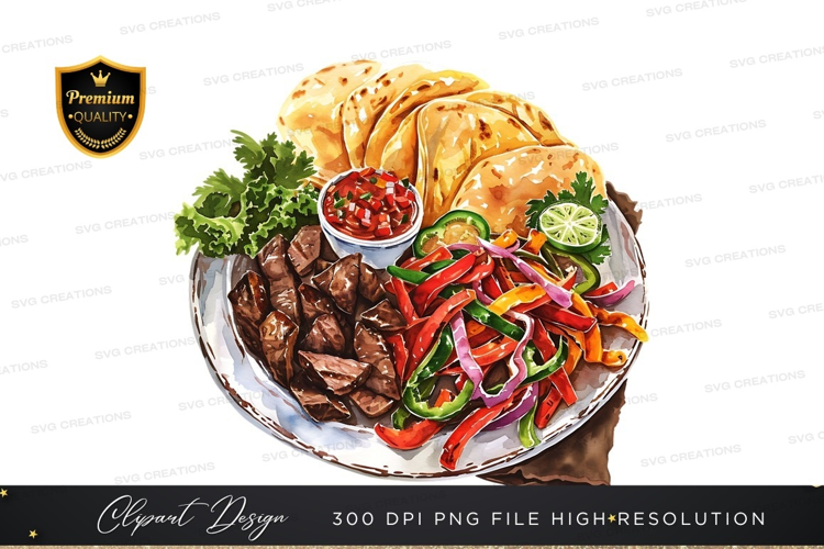Mexican fajita platter
