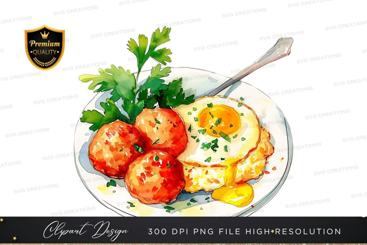 Delicious breakfast plate