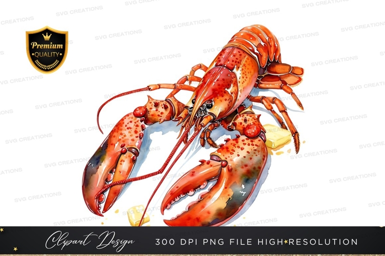 Lobster with butter clipart png