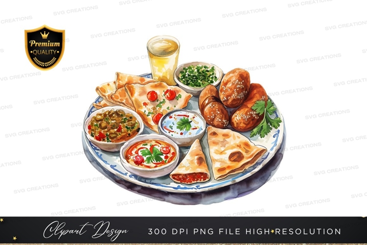 Delicious meal platter