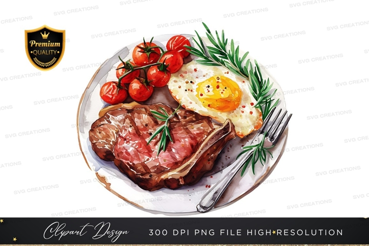 Gourmet steak and eggs