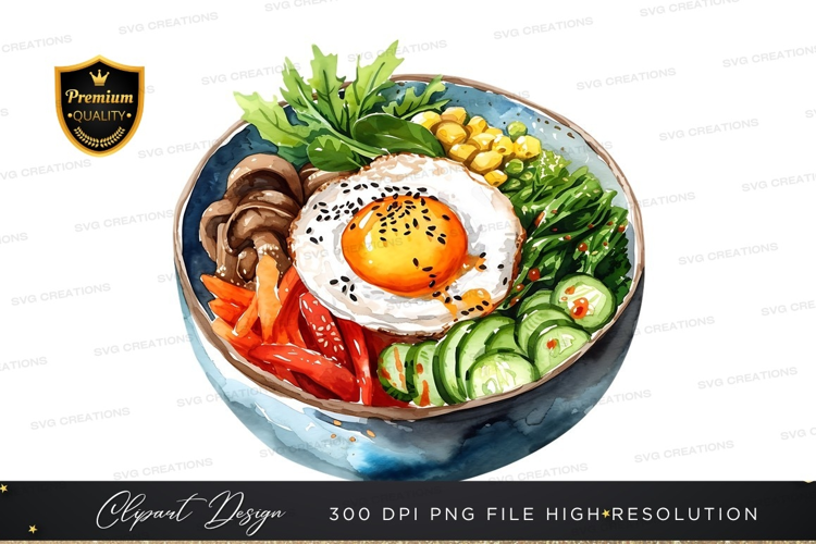 Delicious bibimbap dish