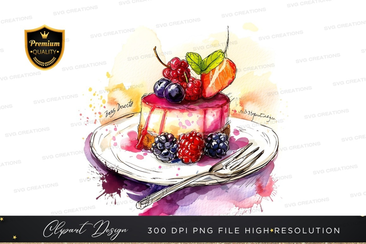 Delicious berry cheesecake
