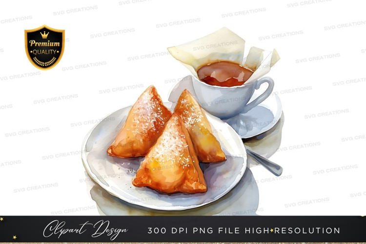 Delicious pastries with coffee