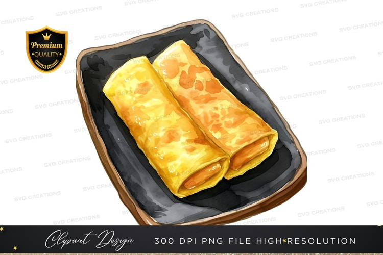 Delicious crepes on a plate