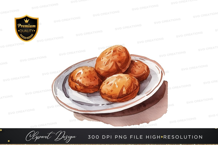 Delicious pastries on a plate