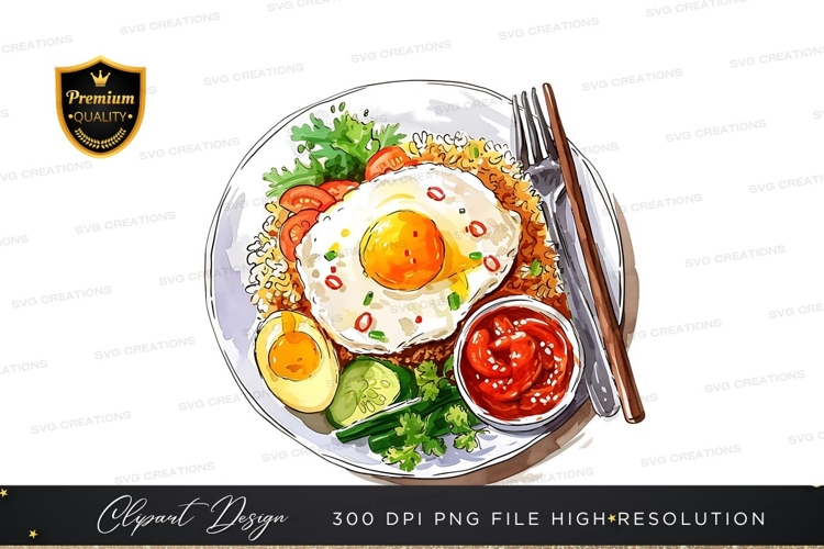 Delicious bibimbap dish