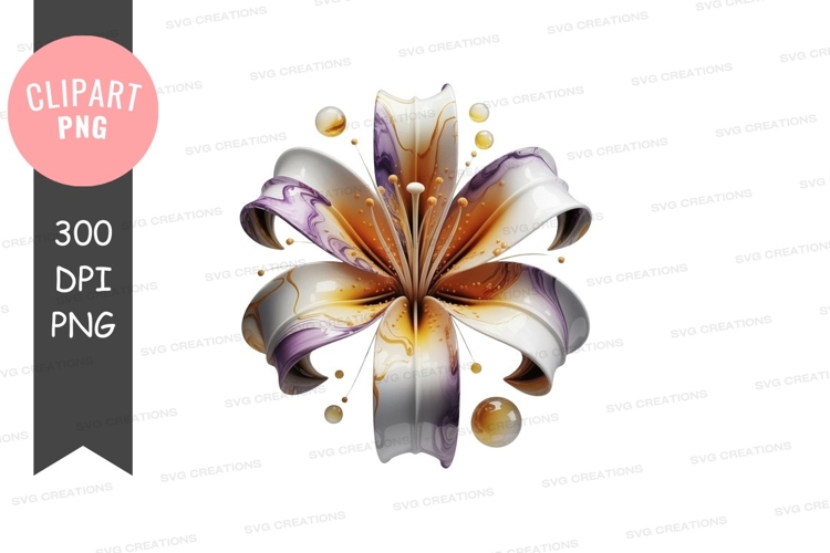Abstract floral design