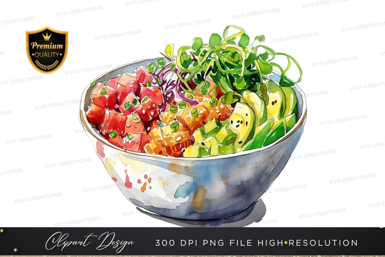Vibrant poke bowl