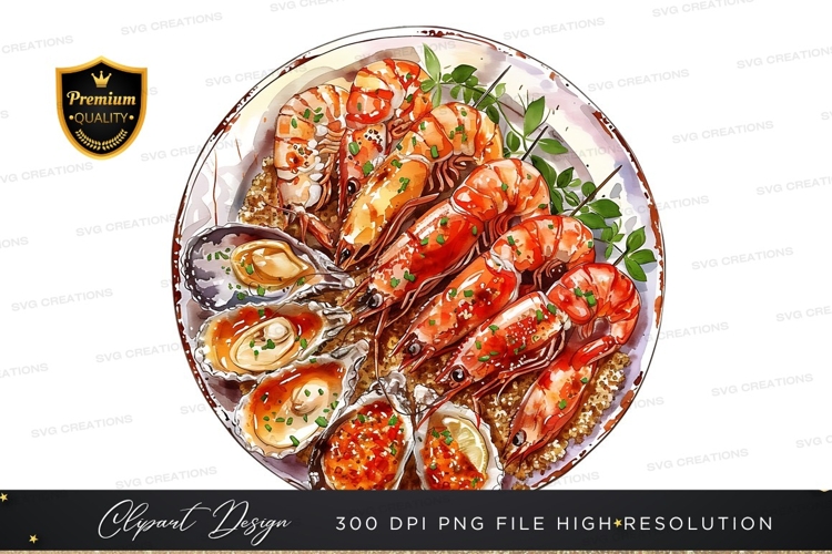 Delicious seafood platter