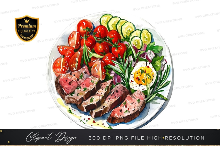 Gourmet steak salad