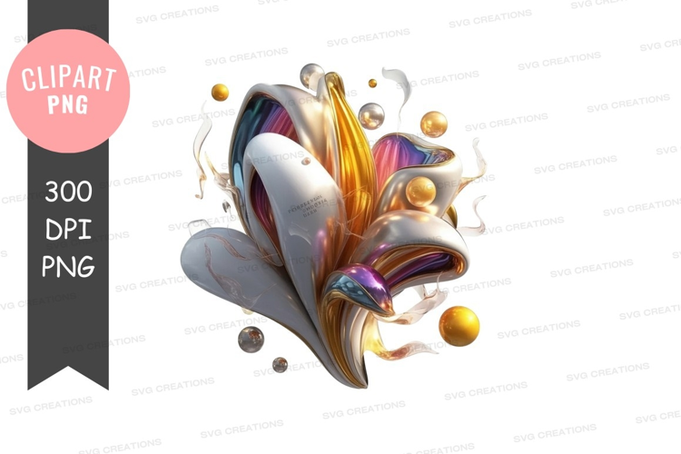Abstract floral design