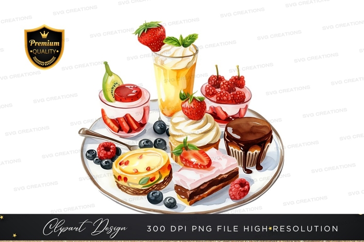 Delicious desserts and beverages