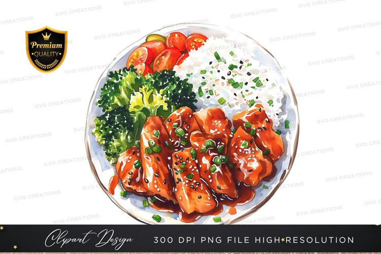 Delicious asian-inspired meal