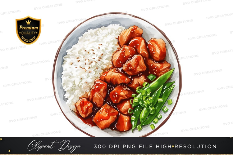 Delicious teriyaki chicken bowl