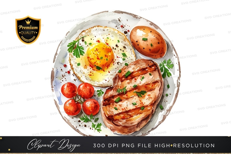 Delicious breakfast platter