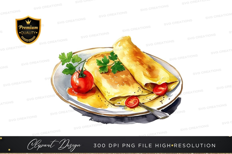 Delicious crepe dish