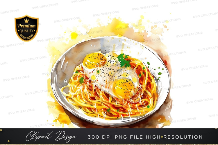 Delicious spaghetti carbonara