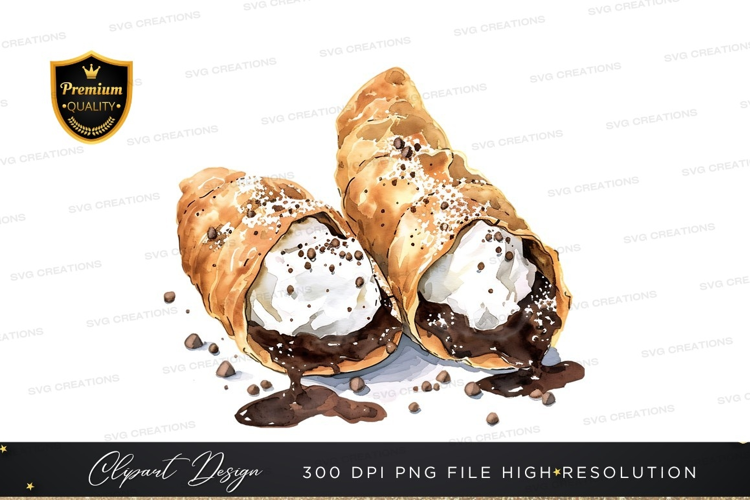 Delicious cannoli