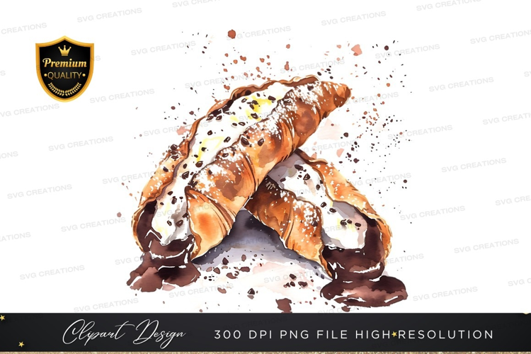 Delicious chocolate dipped pastry