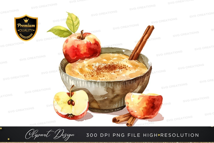 Apple dessert with cinnamon