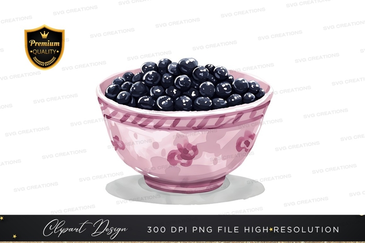 Blueberries Clipart Image 16