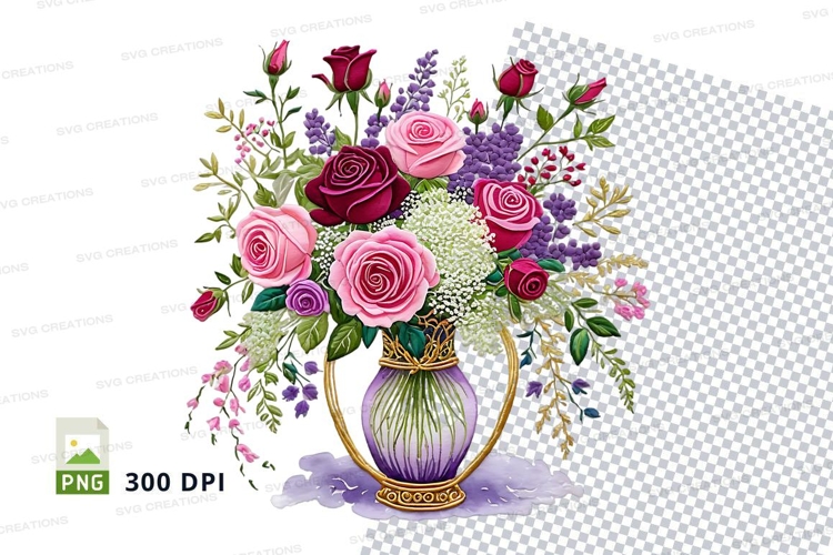 Rose Flower Clipart Image 4