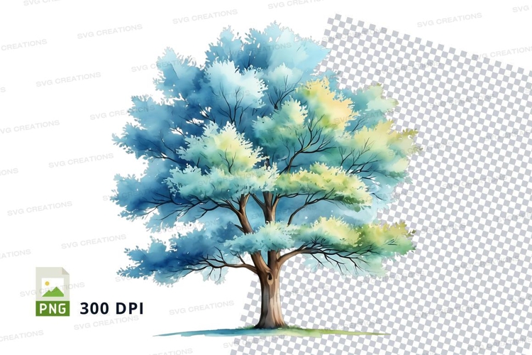Watercolor tree clipart png