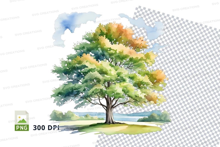 Watercolor Leaves Clipart Image 11