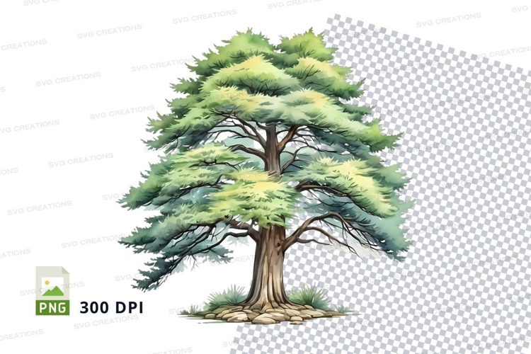 Watercolor tree clipart png