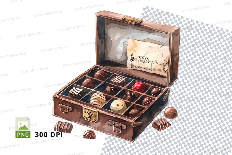 Chocolate box mockup