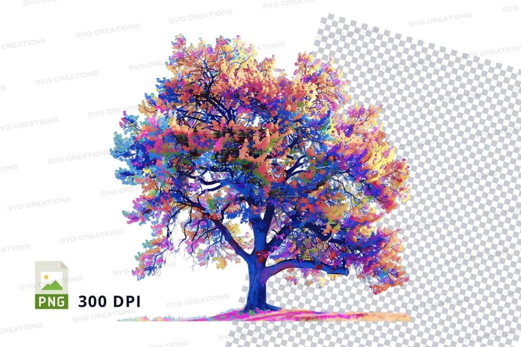 Colorful tree clipart png