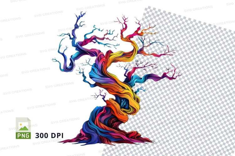 Colorful tree clipart png