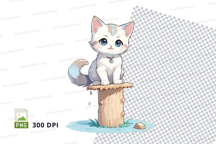 Cartoon kitten clipart png