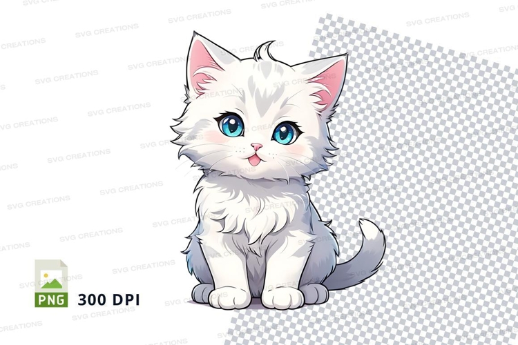 Cartoon kitten clipart png